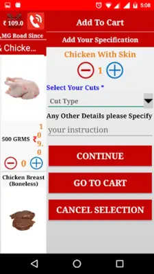 MeatMart android App screenshot 1